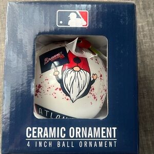 ATLANTA BRAVES Gnome Christmas Ornament